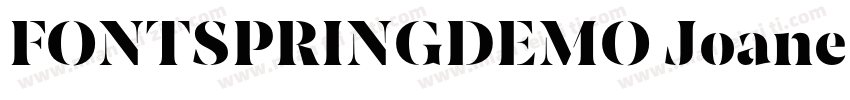 FONTSPRINGDEMO JoaneStencilExtraLig字体转换